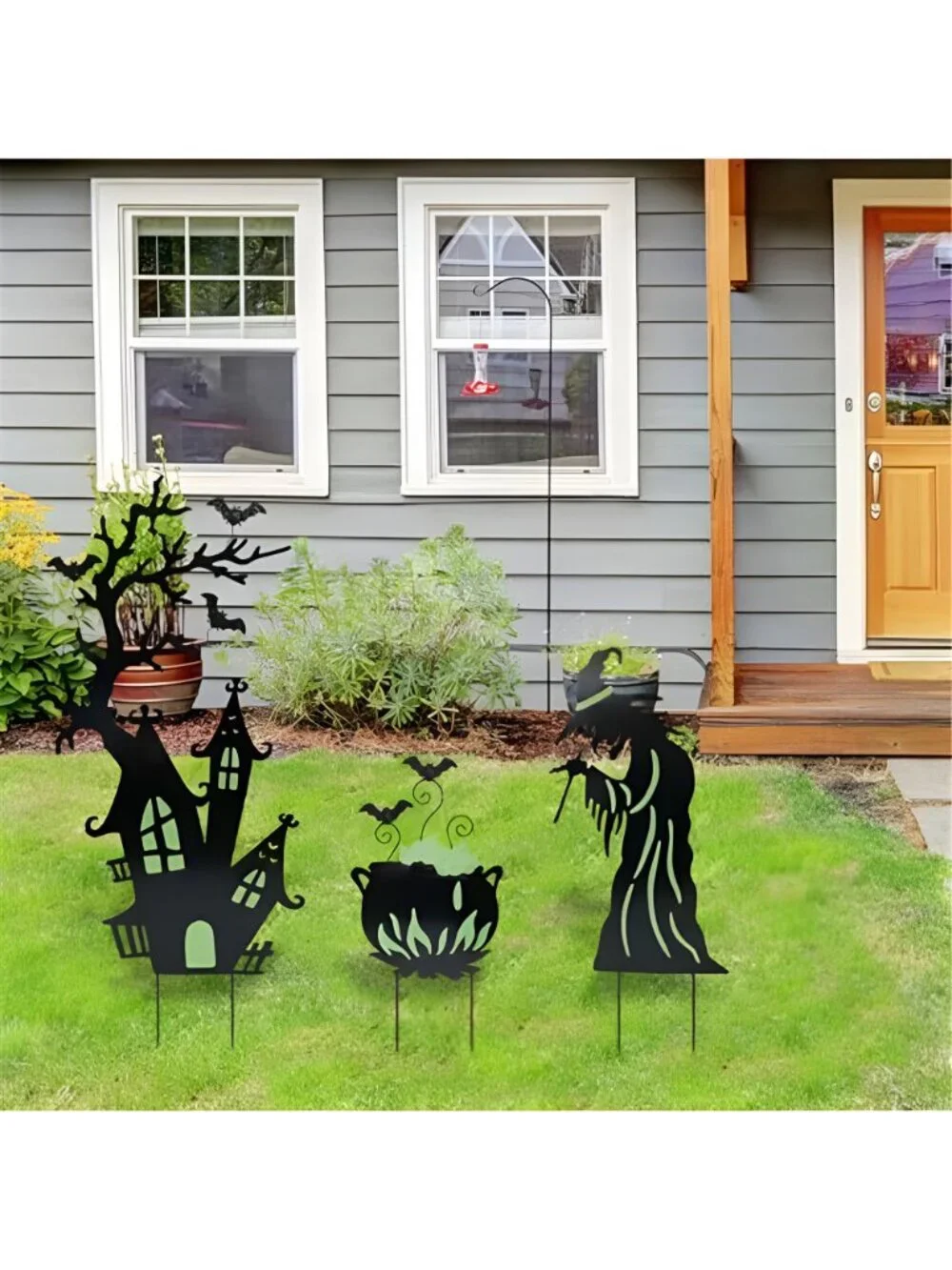 Outdoor Halloween Yard Signs Decorations, 3 Pack Halloween Yard Stakes
